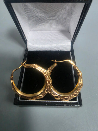 9CT Gold Earrings 1.2G HM