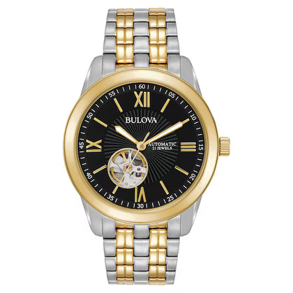 Bulova Men's Classic Automatic Open Heart Dial Bracelet Watch