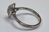 18ct white gold pear diamond  0.60ct ring size n1/2
