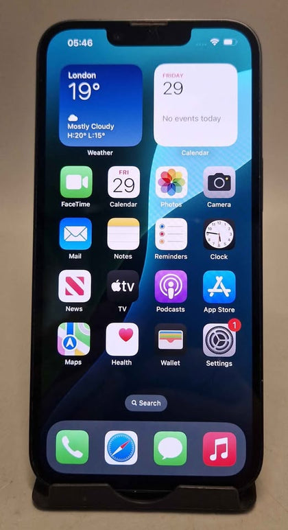 Apple iPhone 14 128GB Midnight, Unlocked 87% battery health, Crack On Back