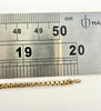 9ct yellow gold 20" box chain