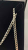 925 Sterling Silver Curb Chain Necklace With Cross Pendant - 24" Long - 21.6 Grams **BRAND NEW**