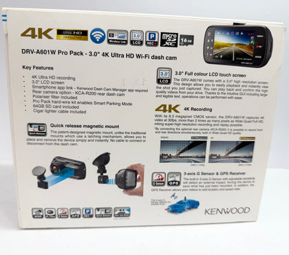 Kenwood DRV-A601W Pro Pack Dash Cam