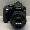 Nikon D5300 Digital Camera with Nikon DX AF-S Nikkor 35mm Lens 24MP in Black