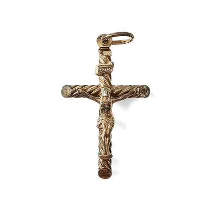 9ct Yellow Gold Crucifix