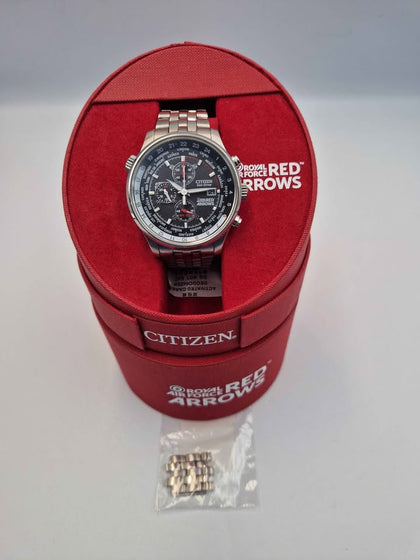 Citizen Eco-Drive B612 Red Arrows Limited Edition Chronograph Watch - Boxed With Extra Links