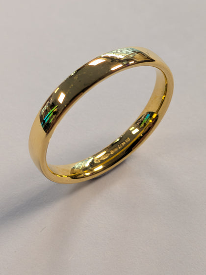 18ct Gold Wedding Band Ring Size M