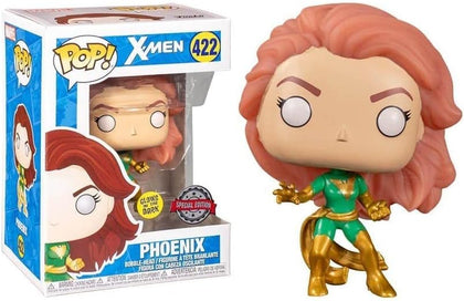 Funko Pop! X Men Phoenix Green Glow-in-The-Dark Pop! 422# Vinyl Figure - Exclusive **Collection Only**