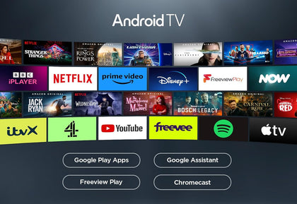 TCL 55V6BK 55-inch 4K Ultra HD, HDR TV, Smart TV Powered by Android TV (Dolby Audio, Voice Control **Collection Only**