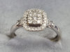 9ct White Gold Diaamond Ring Size M1/2