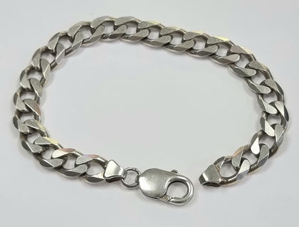 Silver Curb Bracelet 8.5