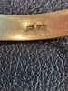 9ct Yellow Gold Patterned Bangle - 2" wide - 11g