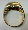 9ct signet ring with cz stones size T