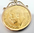 22ct Gold Full Sovereign 1911 With 9ct Mount And Belcher Chain 20