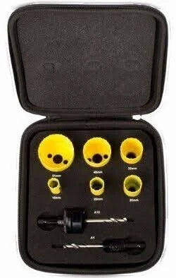 Starrett Kfc06021 Electricians 6pc Fast Cut Holesaw Kit Bi-metal **Collection only**