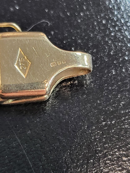 9ct Yellow Gold Curb Link Bracelet - 8