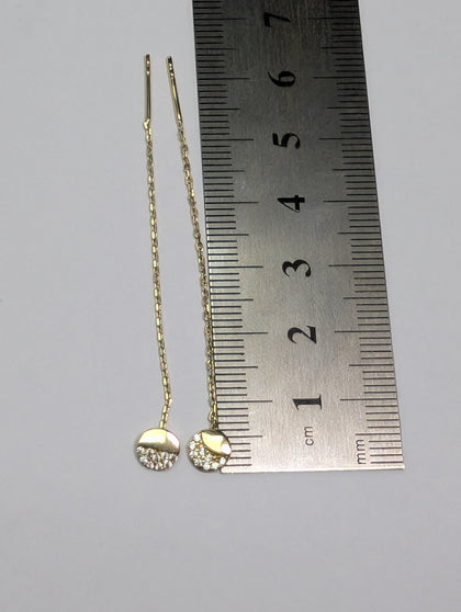 14CT GOLD DROPLET EARRINGS .95G PRESTON STORE