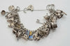 vintage Silver Charm Bracelet + 30 Charms