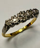 18ct Gold and Platinum Diamond Ring Size S