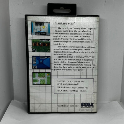 Sega Master System Phantasy Star Boxed - Chesterfield