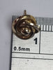 9ct gold swirl earrings