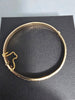 9ct Gold Bracelet fixed 375 6.5G 2.25'' in diameter