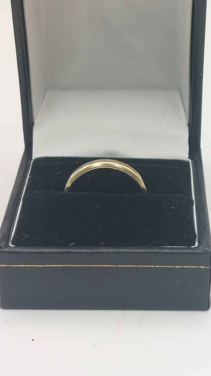 14ct yellow God ring 2.6g size n
