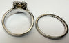 18ct white gold engagment ring & wedding ring set with Diamond size L 1/2