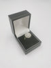9CT Gold Floral Cubic Zirconia Ring, 4.5Grams, 375 Hallmarked, Size: M - BOXED