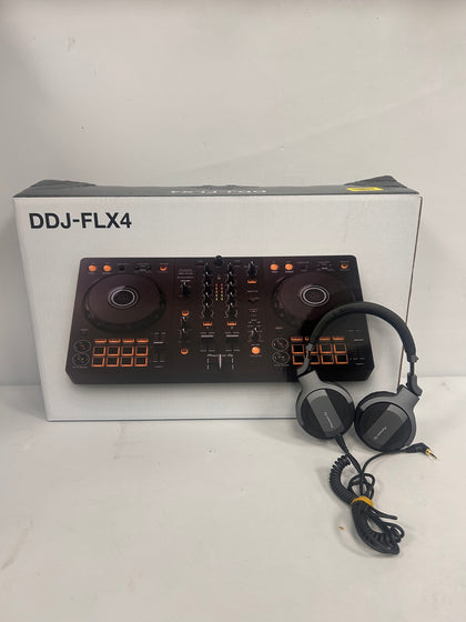 Pioneer DJ DDJ-FLX4 DJ Controller & Headphones