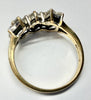 9ct Yellow Gold CZ Cluster Ring Size L 1/2