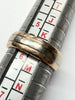 14ct two tone gold wedding band ring size K 1/2