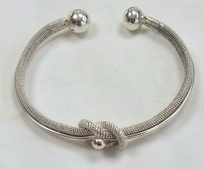 Silver Rope Bangle