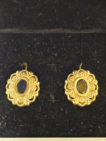 14ct Gold Earrings Pair Apx 4.6g