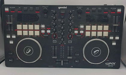 Gemini GMX 2-channel DJ media controller. Built in 24-bit sound card with waveform display Boxed