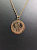 9ct Gold St Christopher Pendant With Necklace