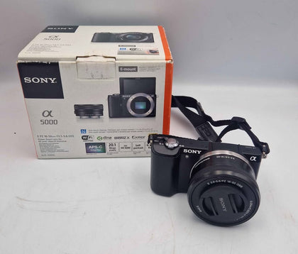 Sony Alpha a5000 - Digital Mirrorless Camera w/ PZ 16-50mm Lens - Includes Battery + Charger *Boxed*