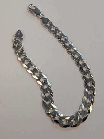 Silver Curb Bracelet 9
