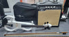 Gear4Music Electric Violin (White) With Amp, Case And Music Stand.