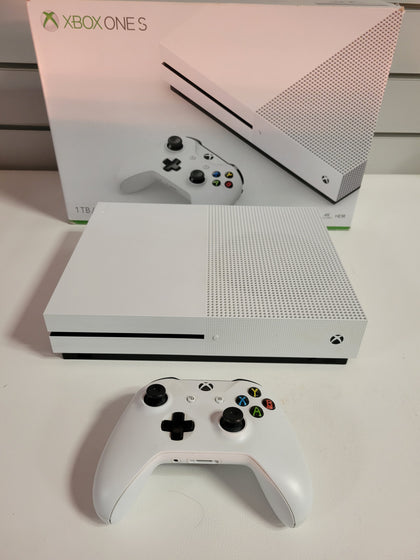 Xbox One S Console, 1TB, White, Boxed With 1 Controller