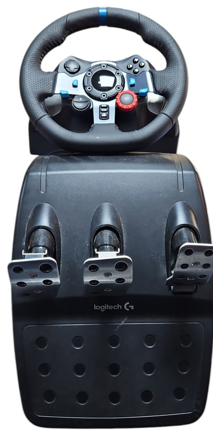 Logitech – G29 Driving Force Racing Wheel and Floor Pedals for PS5, PS4, PC, Mac – Black