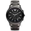 Emporio Armani Ar1451 Mens Black Ceramica Chronograph Watch