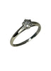 White Gold Diamond Ring - 18ct - 1.9g - Size 'O'