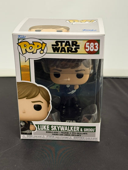funko pop star wars luke skywalker and grogu 583