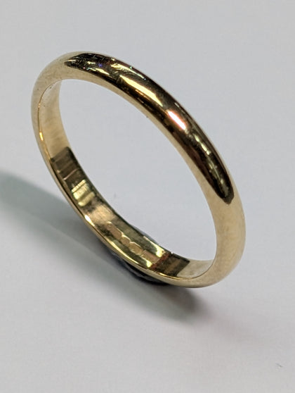 18CT GOLD WEDDING BAND RING SIZE J PRESTON STORE