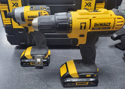 DeWalt XR 18V Li-ion Brushed Cordless Combi drill & impact driver (2 x 1.5Ah) DCZ298S2T