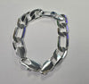 925 silver figaro Style Bracelet