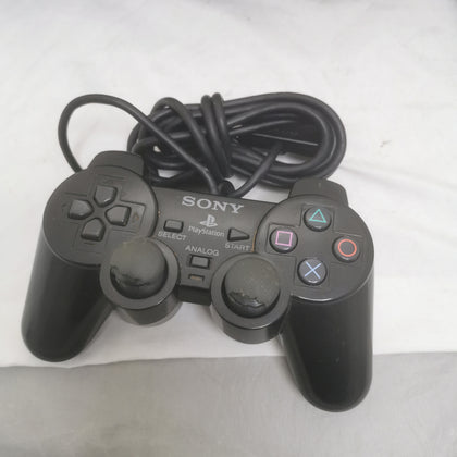 Playstation 2 Console, Black, Unboxed 1 controller with damages rubber grips