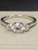 Blossom 1 Carat Lab Grown Diamond Trilogy Ring- Size Q