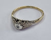18ct gold diamond ring size M 1/2